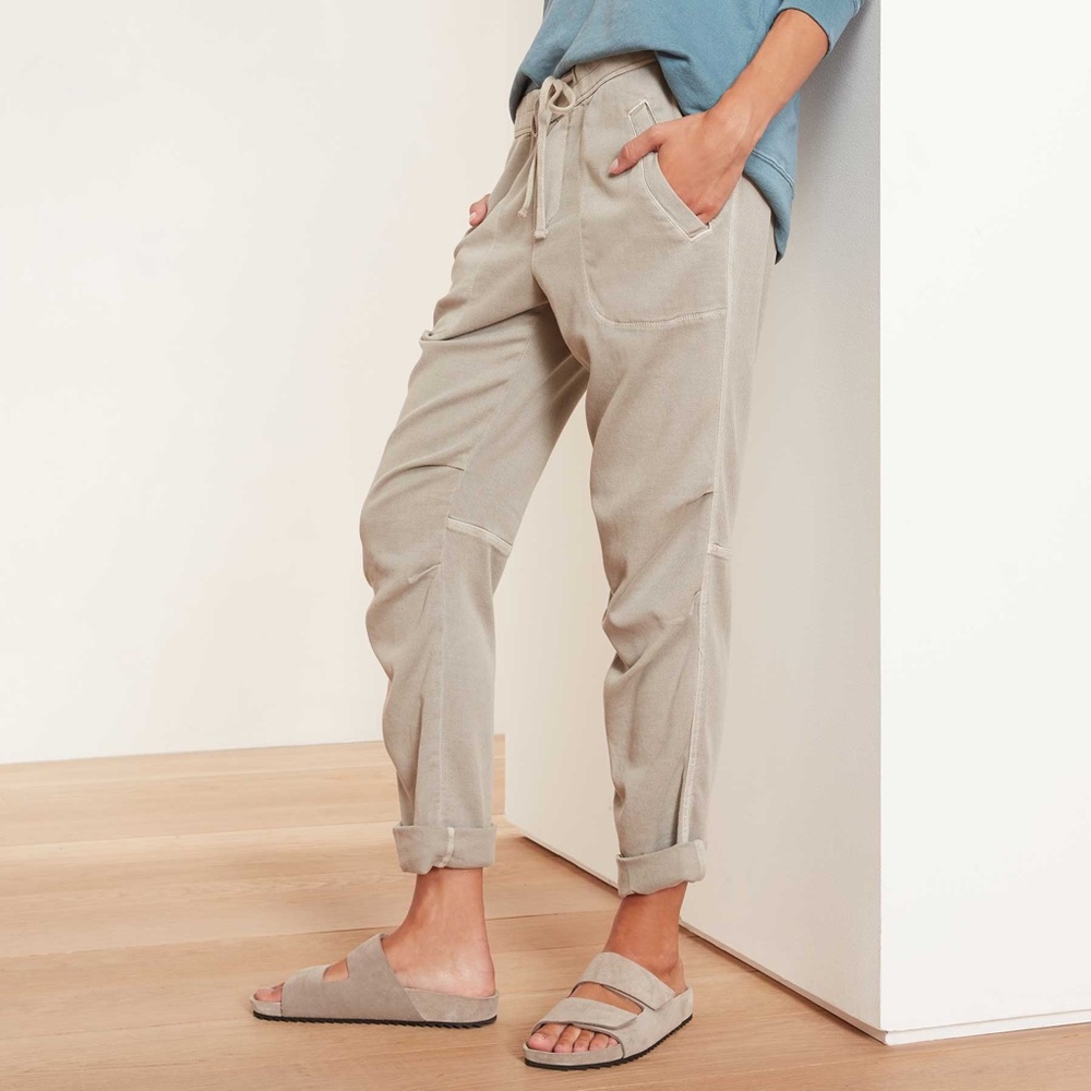 NEW WITH TAGS James Perse Soft Drape Pant (Driftwood Pigment, Tan) Size 1